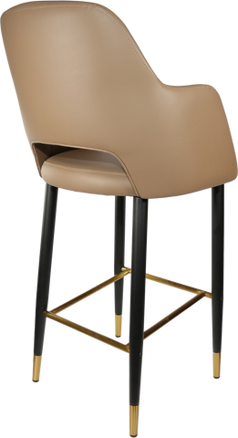 Durafurn Sorbet Stool with Black Metal 750h Legs
