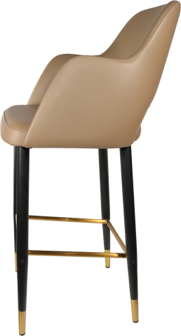 Durafurn Sorbet Stool with Black Metal 750h Legs