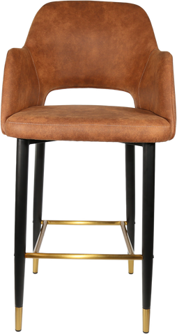 Durafurn Sorbet Stool with Black Metal 750h Legs