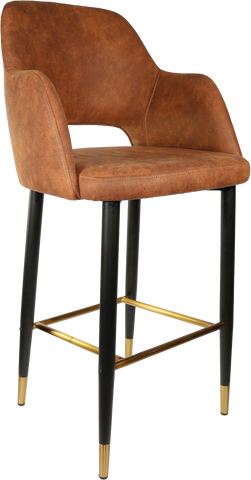 Durafurn Sorbet Stool with Black Metal 750h Legs