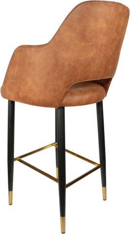 Durafurn Sorbet Stool with Black Metal 750h Legs