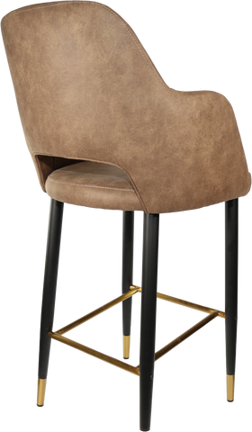 Durafurn Sorbet Stool with Black Metal 750h Legs