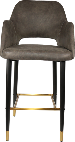 Durafurn Sorbet Stool with Black Metal 750h Legs