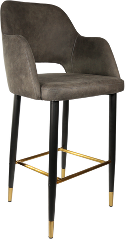 Durafurn Sorbet Stool with Black Metal 750h Legs