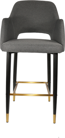 Durafurn Sorbet Stool with Black Metal 750h Legs