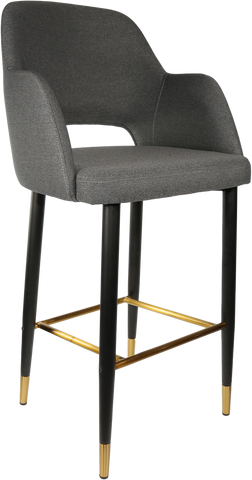 Durafurn Sorbet Stool with Black Metal 750h Legs