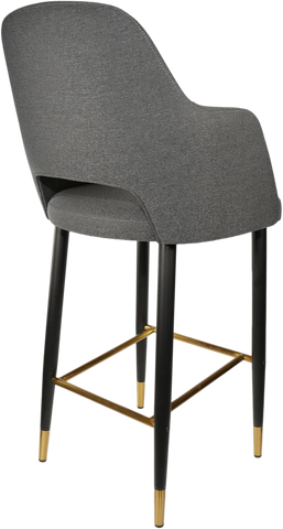 Durafurn Sorbet Stool with Black Metal 750h Legs