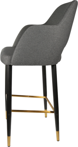 Durafurn Sorbet Stool with Black Metal 750h Legs