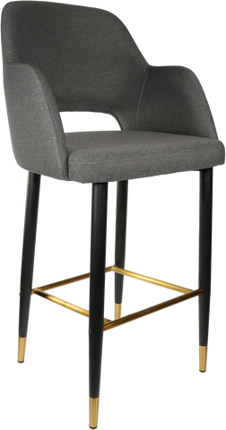 Durafurn Sorbet Stool with Black Metal 750h Legs