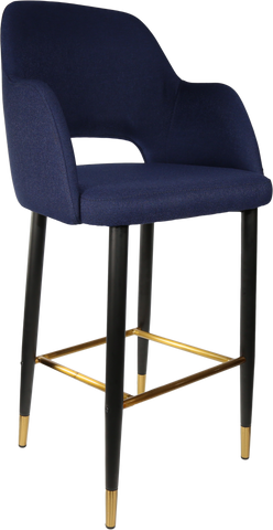 Durafurn Sorbet Stool with Black Metal 750h Legs