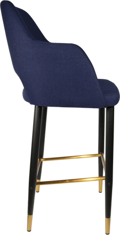 Durafurn Sorbet Stool with Black Metal 750h Legs