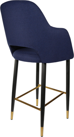 Durafurn Sorbet Stool with Black Metal 750h Legs