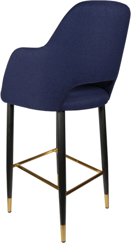 Durafurn Sorbet Stool with Black Metal 750h Legs