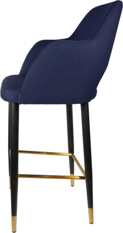 Durafurn Sorbet Stool with Black Metal 750h Legs