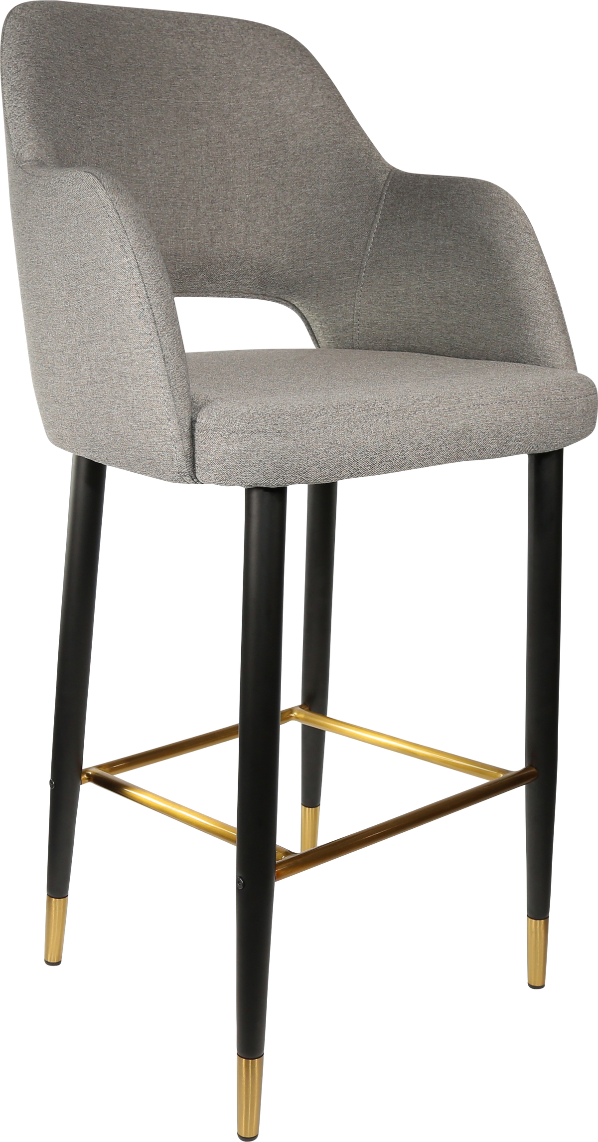 Durafurn Sorbet Stool with Black Metal 750h Legs