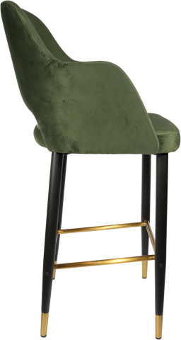 Durafurn Sorbet Stool with Black Metal 750h Legs