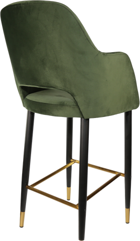 Durafurn Sorbet Stool with Black Metal 750h Legs