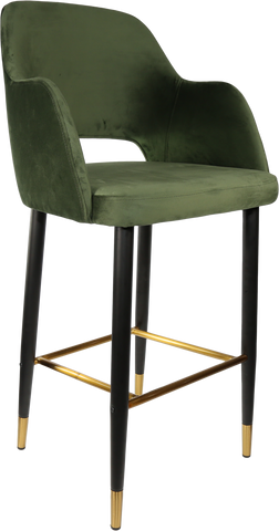 Durafurn Sorbet Stool with Black Metal 750h Legs