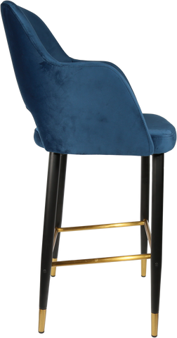 Durafurn Sorbet Stool with Black Metal 750h Legs