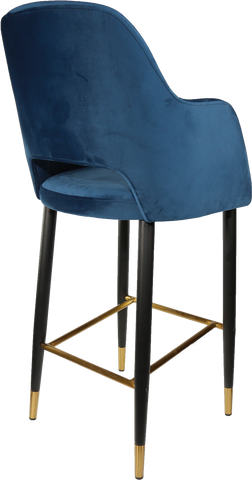 Durafurn Sorbet Stool with Black Metal 750h Legs