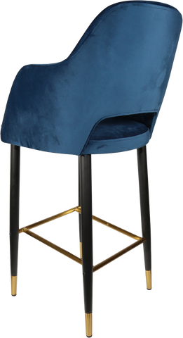 Durafurn Sorbet Stool with Black Metal 750h Legs