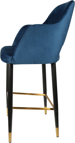 Durafurn Sorbet Stool with Black Metal 750h Legs