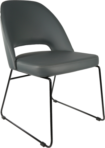 Durafurn Semifreddo Chair with Black Sled Base