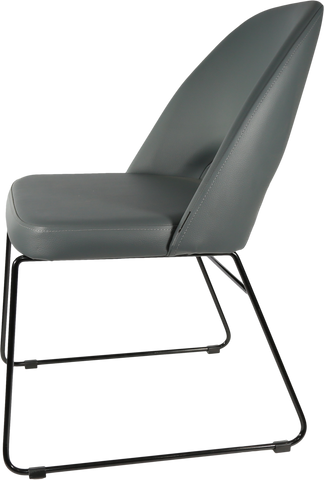 Durafurn Semifreddo Chair with Black Sled Base