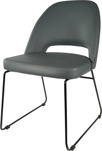 Durafurn Semifreddo Chair with Black Sled Base