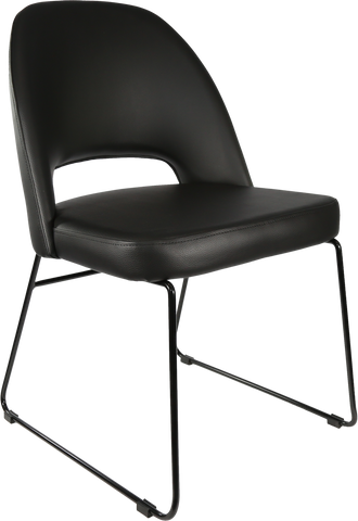 Durafurn Semifreddo Chair with Black Sled Base