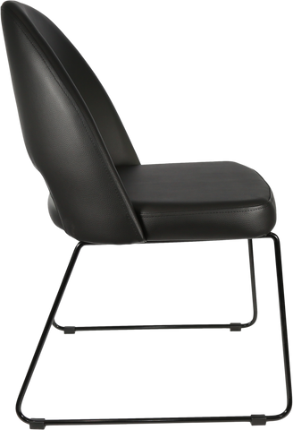 Durafurn Semifreddo Chair with Black Sled Base