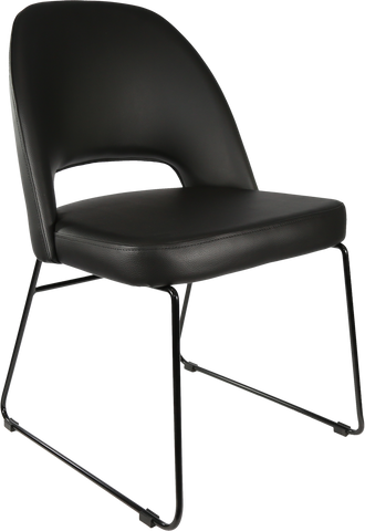 Durafurn Semifreddo Chair with Black Sled Base