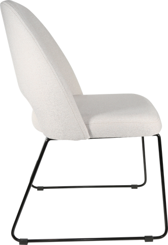 Durafurn Semifreddo Chair with Black Sled Base