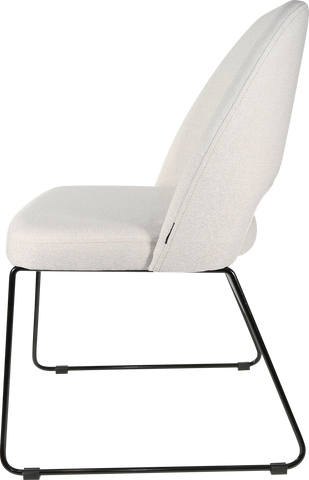 Durafurn Semifreddo Chair with Black Sled Base