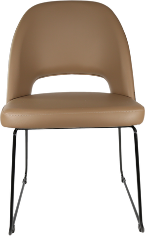 Durafurn Semifreddo Chair with Black Sled Base