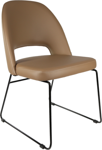Durafurn Semifreddo Chair with Black Sled Base
