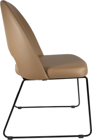Durafurn Semifreddo Chair with Black Sled Base