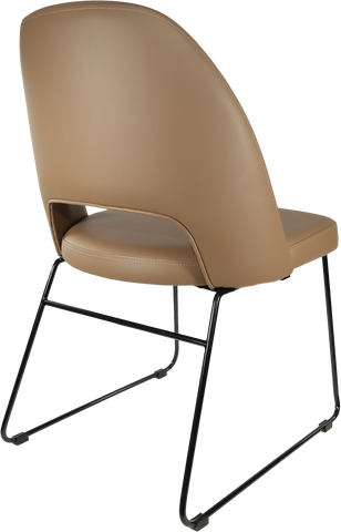 Durafurn Semifreddo Chair with Black Sled Base