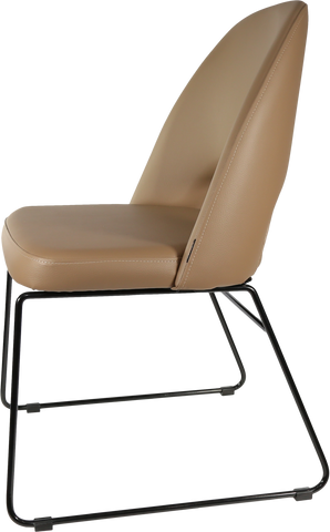 Durafurn Semifreddo Chair with Black Sled Base