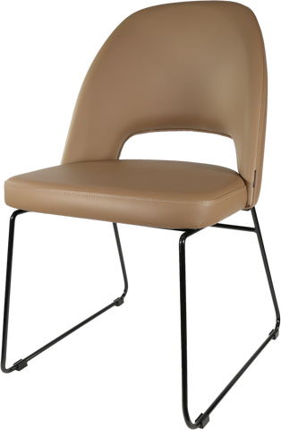 Durafurn Semifreddo Chair with Black Sled Base