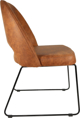 Durafurn Semifreddo Chair with Black Sled Base
