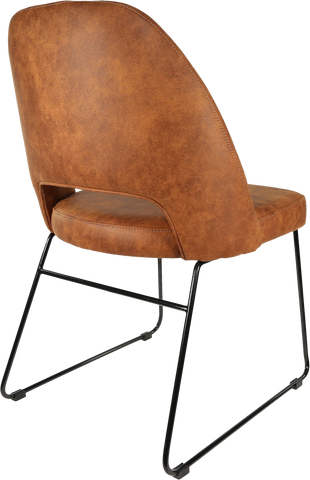 Durafurn Semifreddo Chair with Black Sled Base