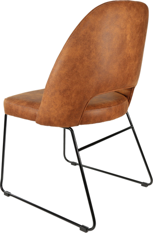 Durafurn Semifreddo Chair with Black Sled Base