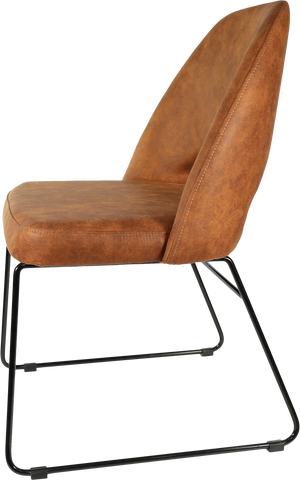 Durafurn Semifreddo Chair with Black Sled Base