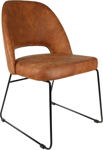 Durafurn Semifreddo Chair with Black Sled Base
