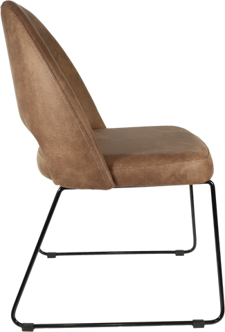 Durafurn Semifreddo Chair with Black Sled Base