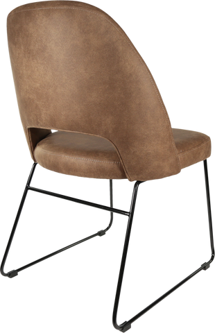 Durafurn Semifreddo Chair with Black Sled Base