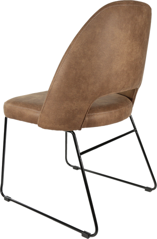 Durafurn Semifreddo Chair with Black Sled Base