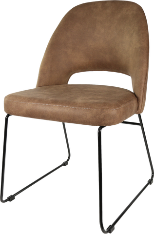 Durafurn Semifreddo Chair with Black Sled Base