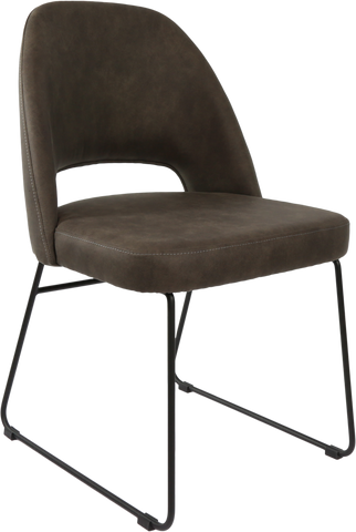 Durafurn Semifreddo Chair with Black Sled Base